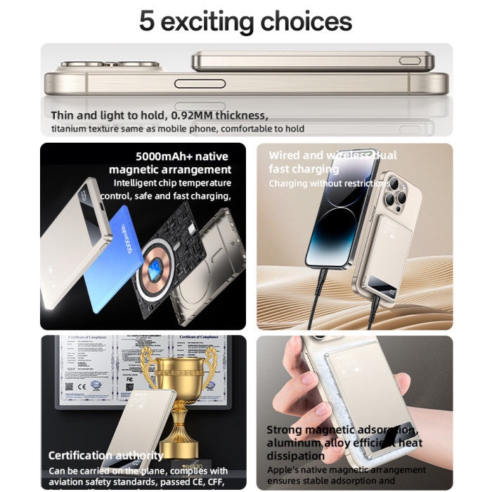 YESIDO ULTRA SLIM 5000 mAh 15W YP66