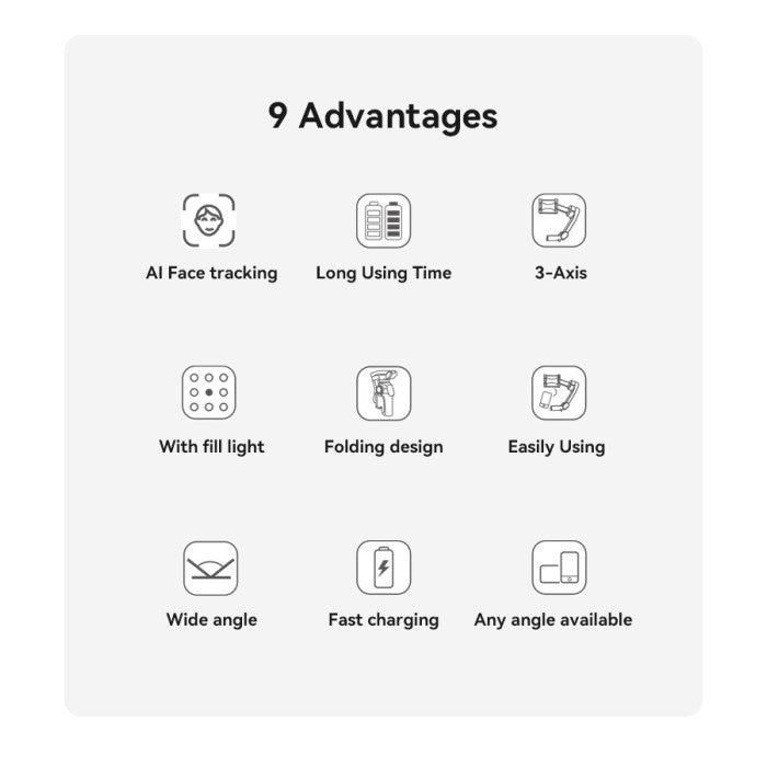 YESIDO GIMBAL STABILIZER AI TRACKING SF21