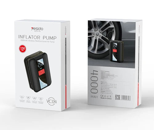 YESIDO INFLATOR PUMP 4000mAh WIRELESS VC04