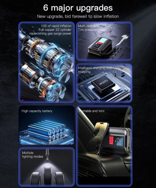 YESIDO INFLATOR PUMP 4000mAh WIRELESS VC04