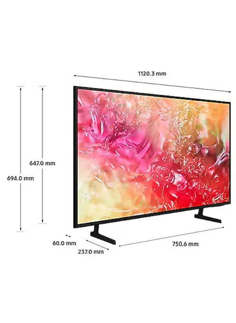 Samsung 50-inch Crystal UHD 4K Smart TV, DU7000 - Black